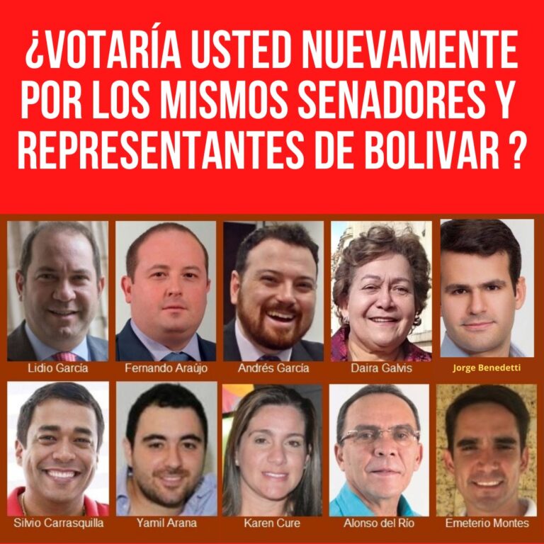 afiche de los congresistas