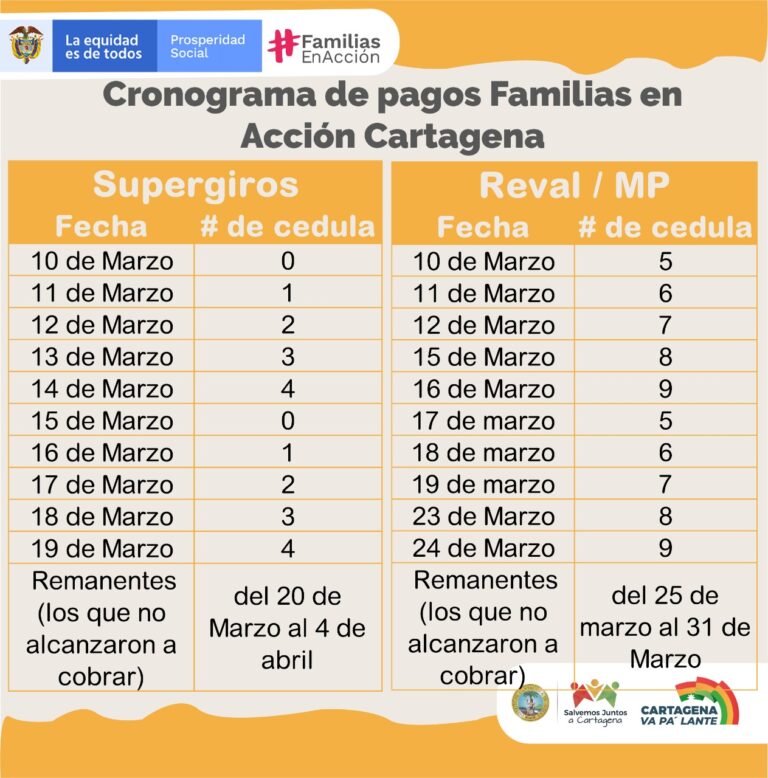 CRONOGRAMA DE PAGOS