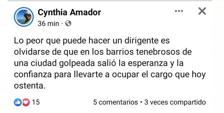 MENSAJE DE CYNTHIA