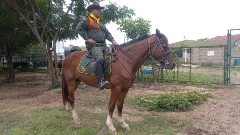 policia en el caballo