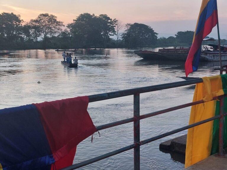 protesta en el canal del dique