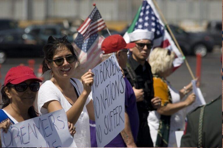 migrantes protestan