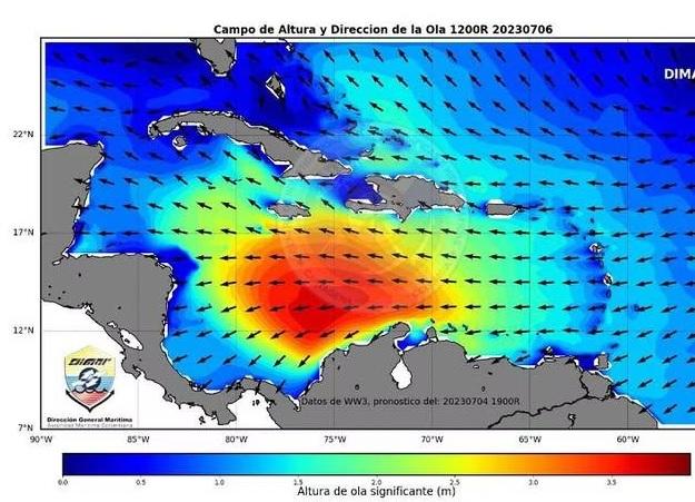 lluvia y vientos