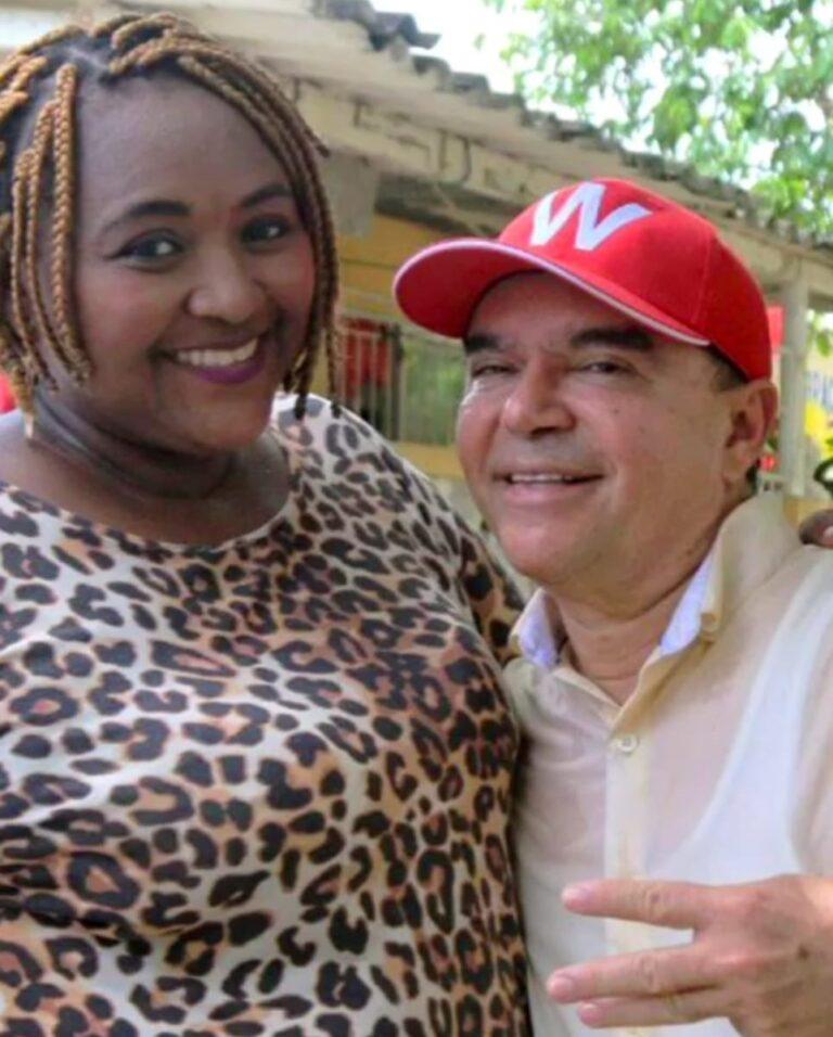 william con su negra