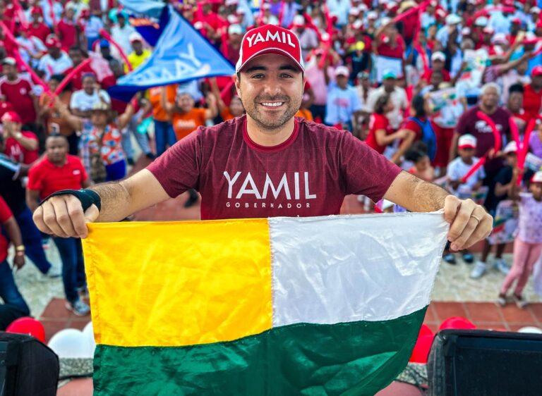 con la bandera ok