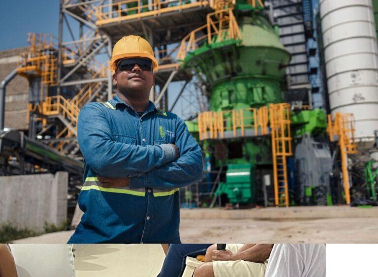 obrero en la planta