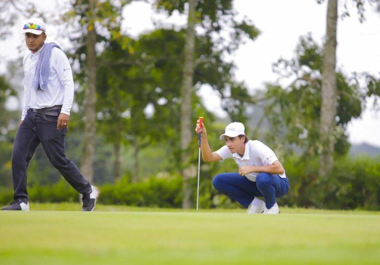 golfista en el campo