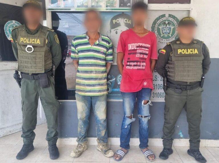 dos detenidos por robar gas