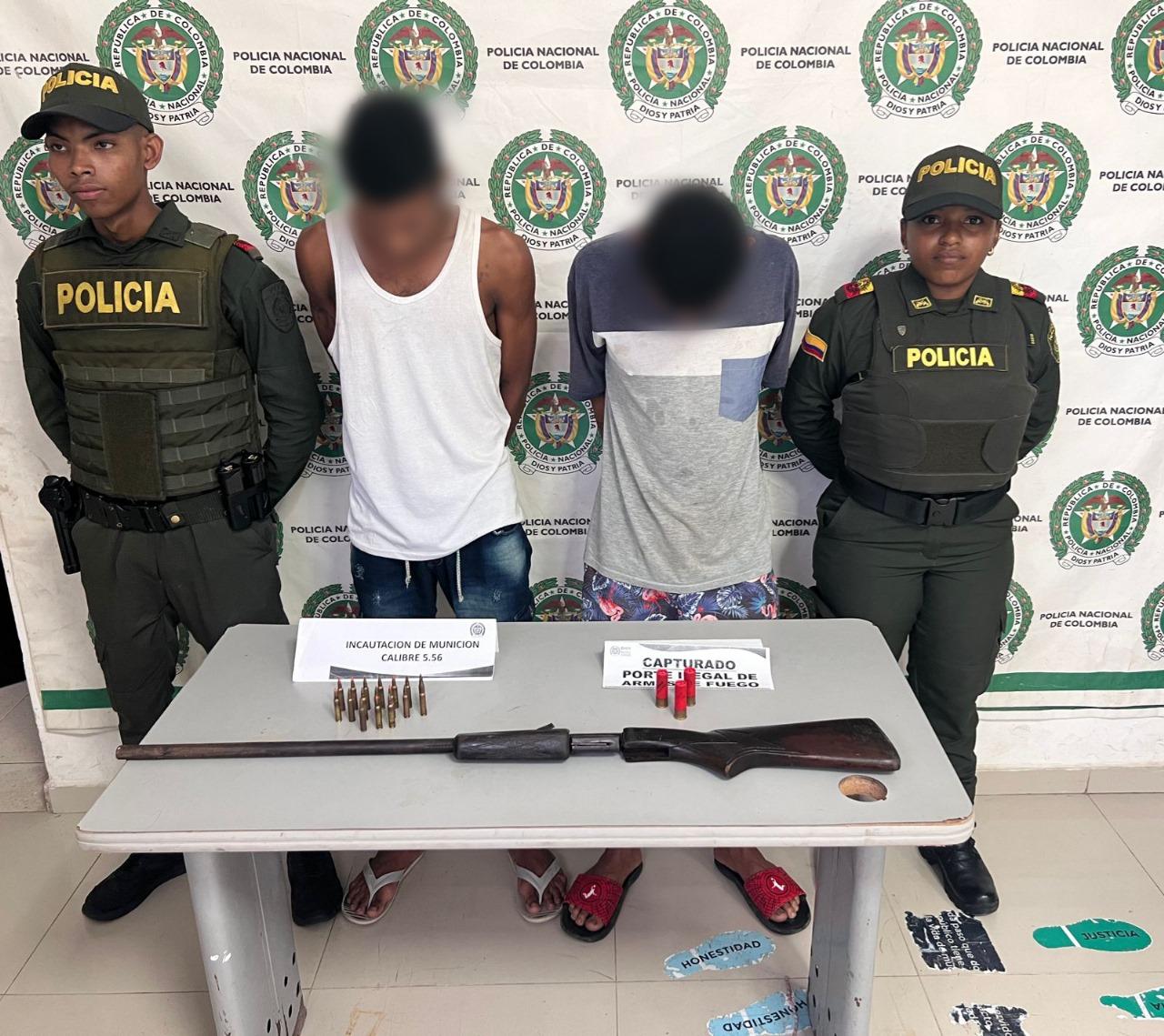 capturados con armas