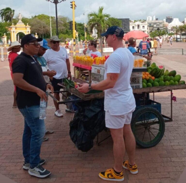 turista en el centro
