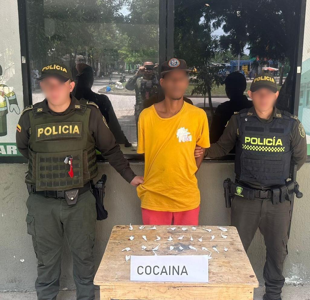 capturado con cocaina