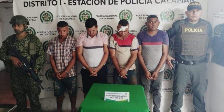 los pillaron