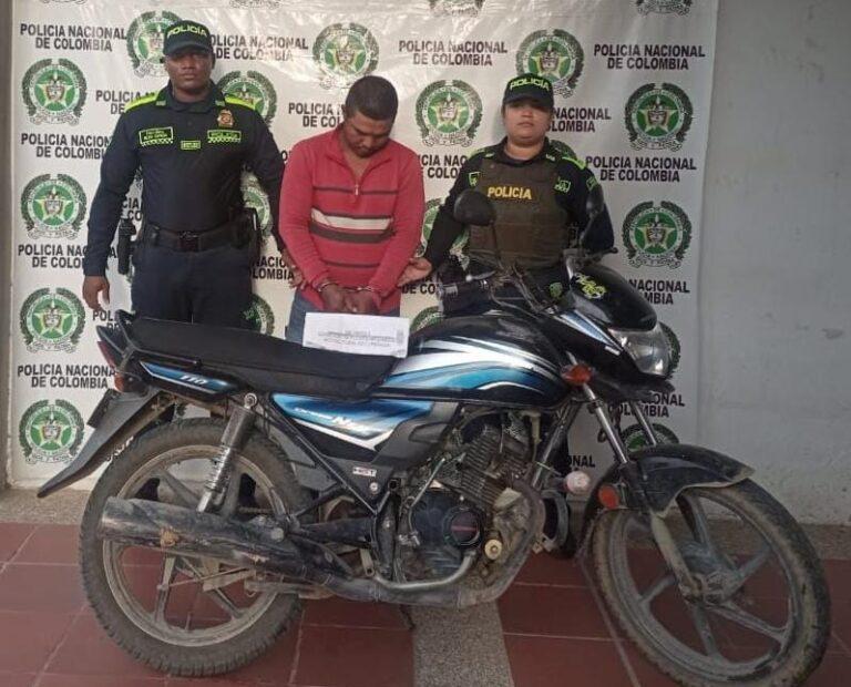con la moto ok
