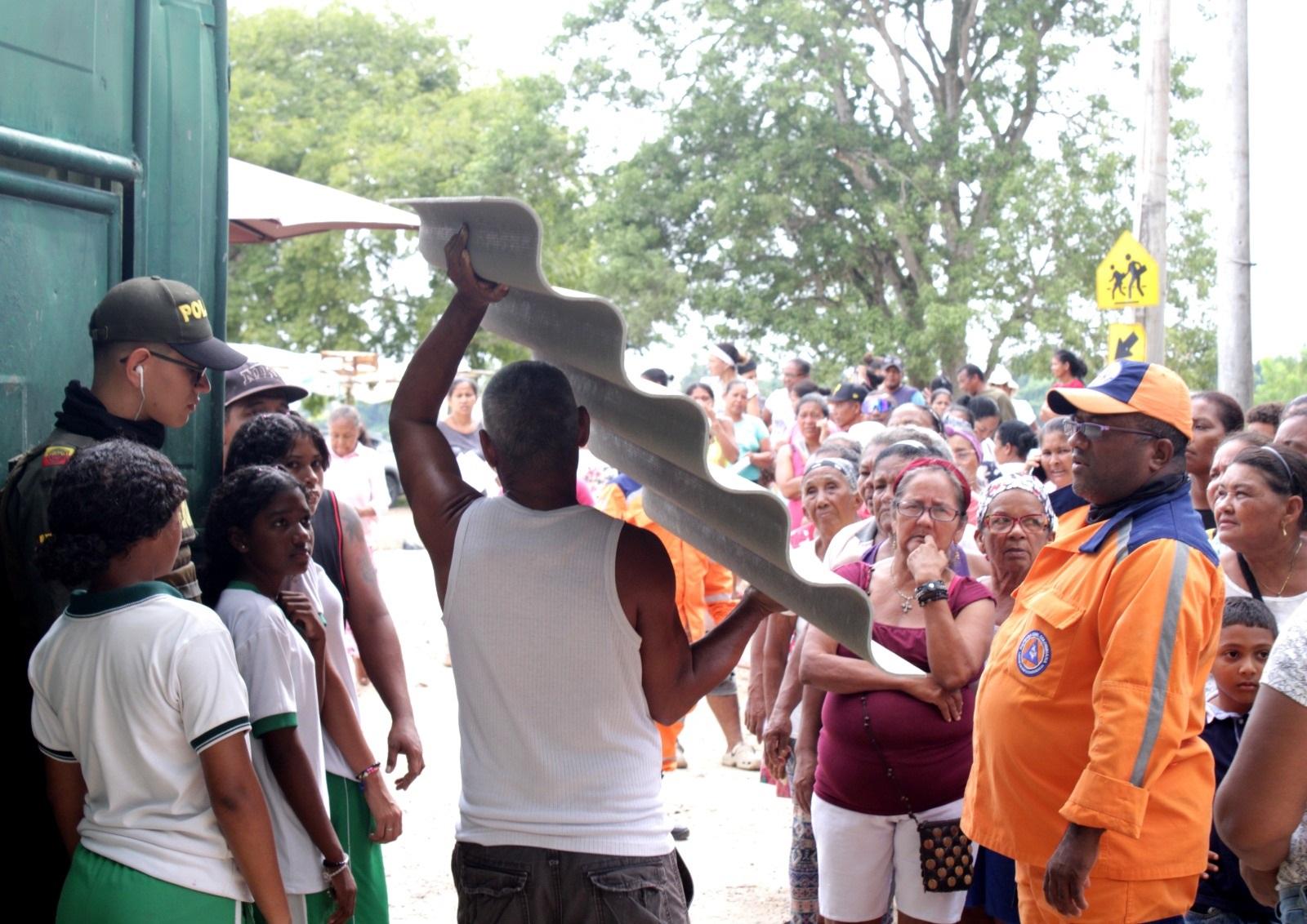 entrega de material