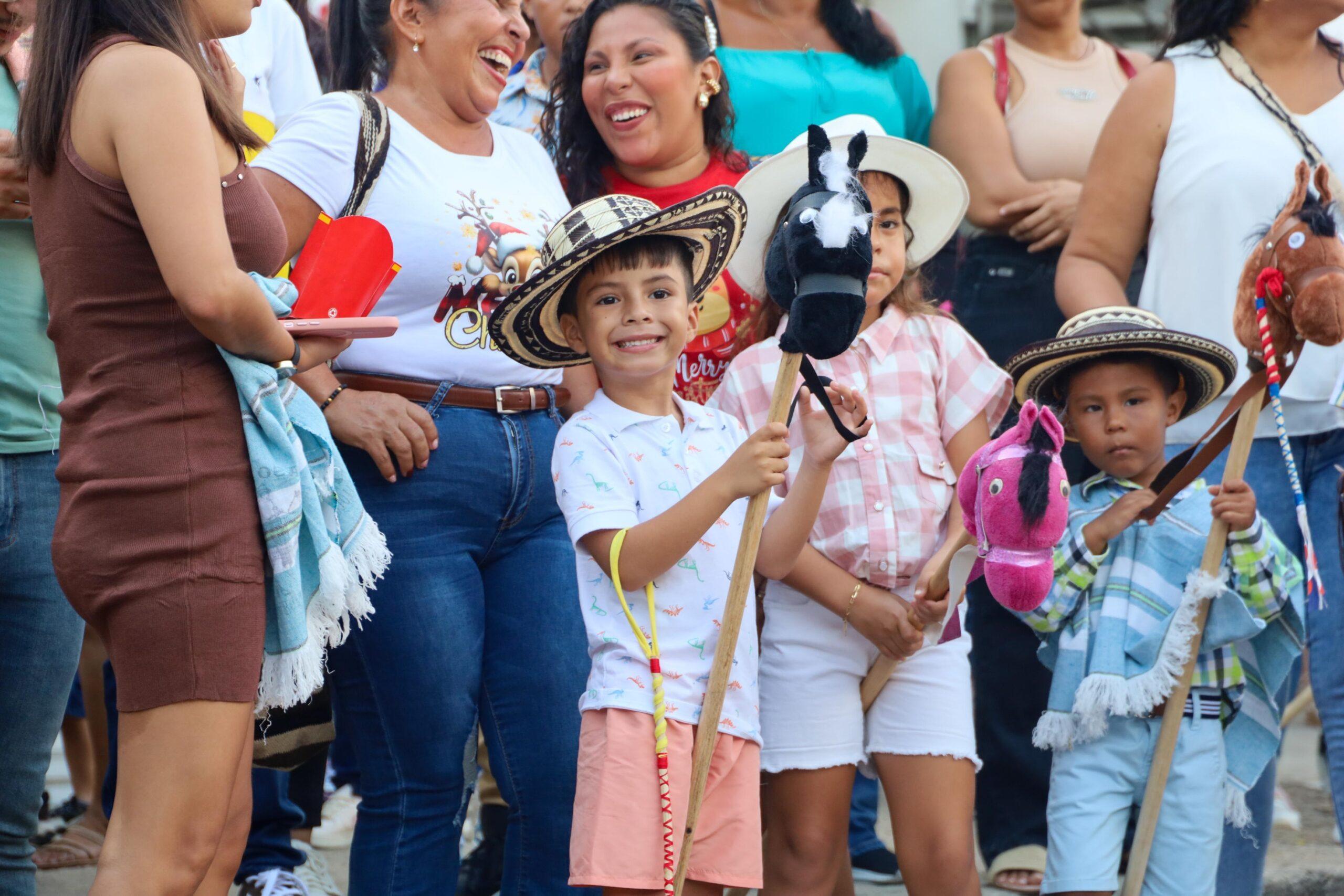 niños y caballitos
