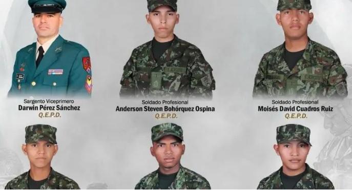 SEIS MILITARES ASESINADOS