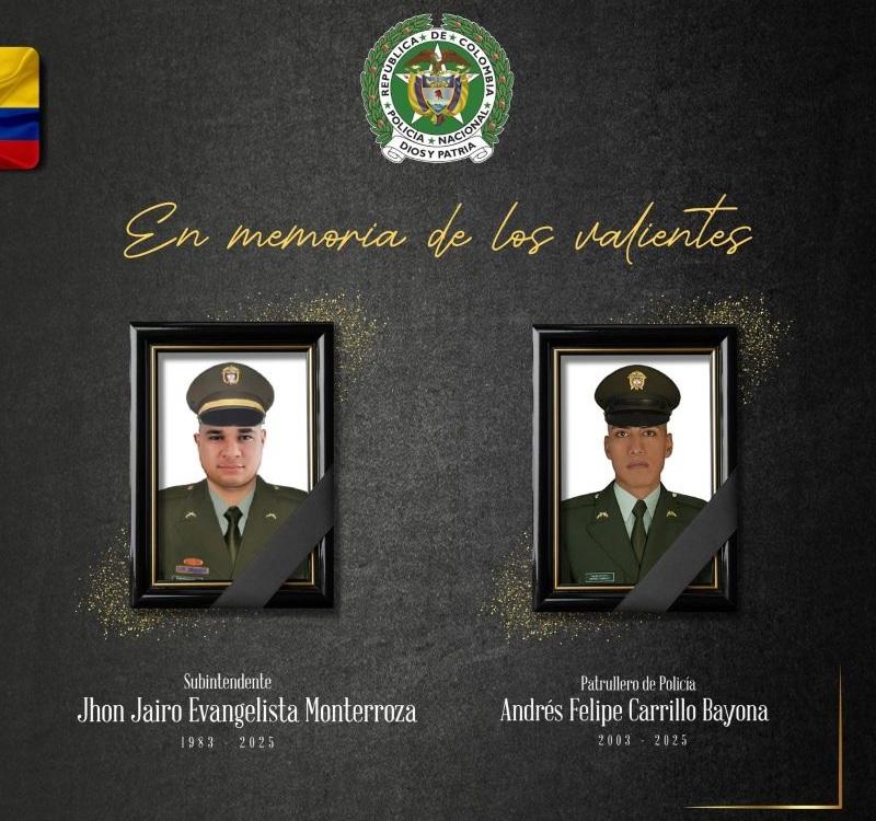 dos policias muertos