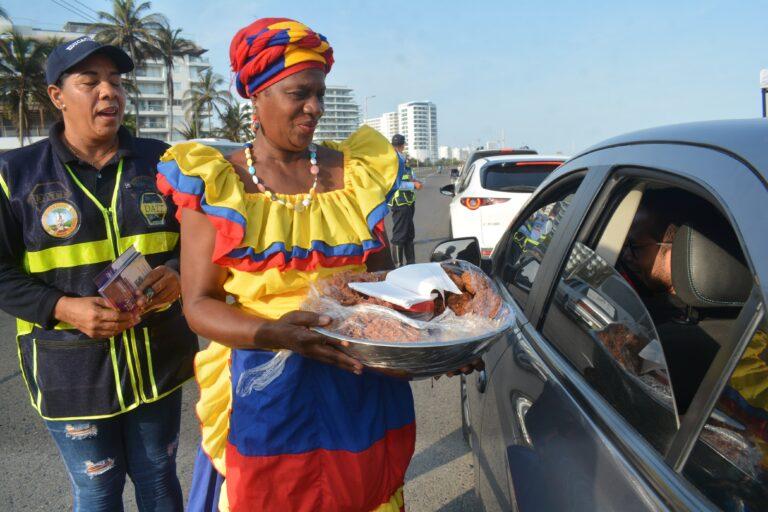 la palenquera con los dulces