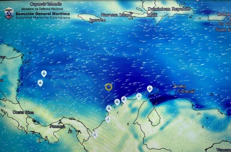 vientos en el mar caribe
