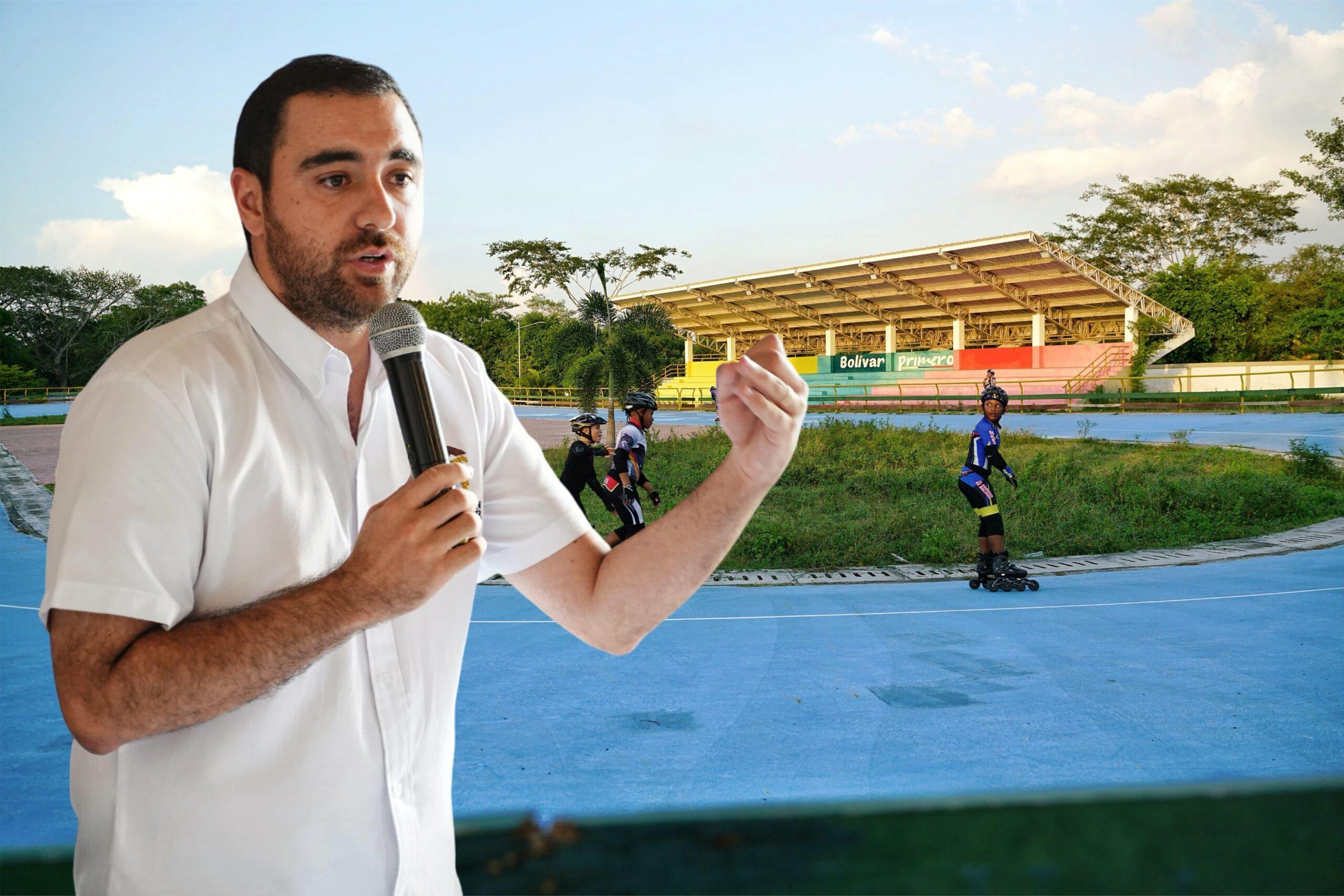 yamil y la pista de patinaje
