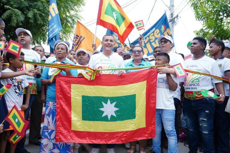 dumek con la bandera