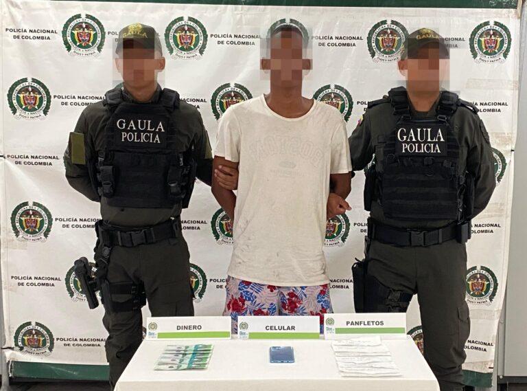 capturado por extorsion