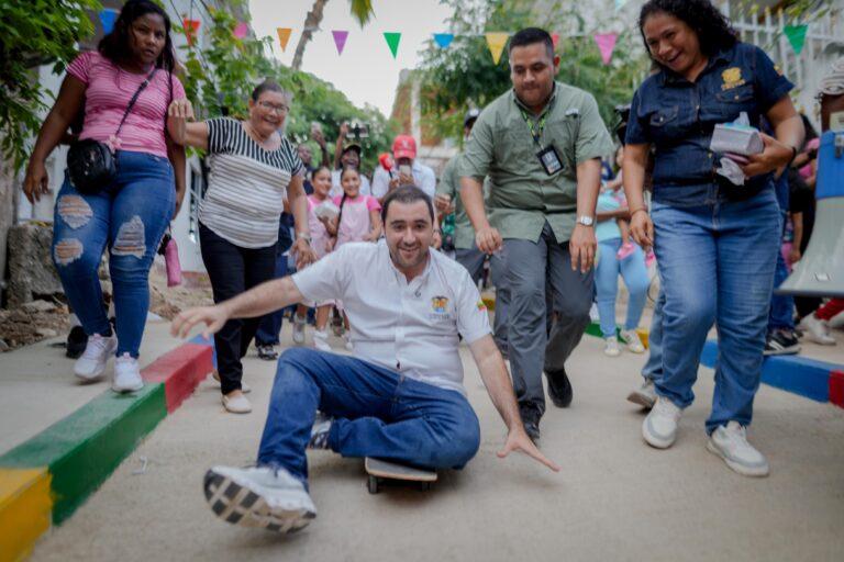 montado en patineta