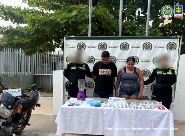 pareja por tráfico de estupefacientes