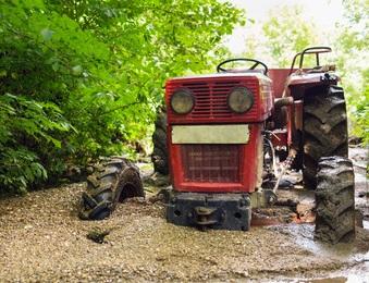 tractor atascado
