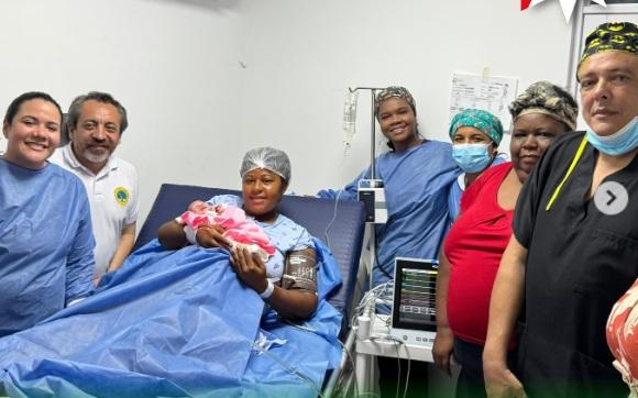 foto parto en mandela