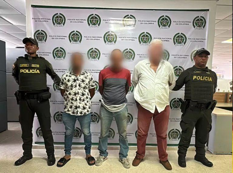 tres capturados