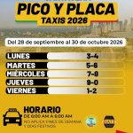 pico y placa para taxis