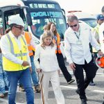 caminando con la ministra